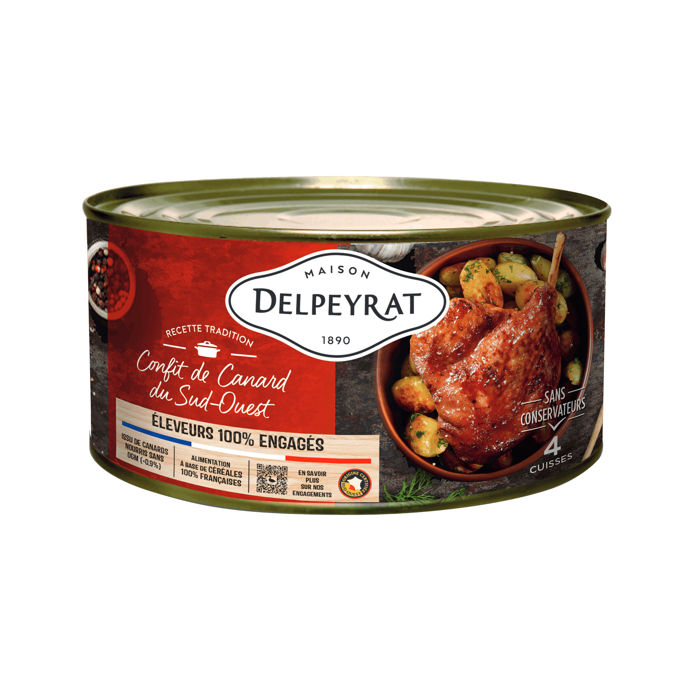 confit de canard 4 cuisses IGP