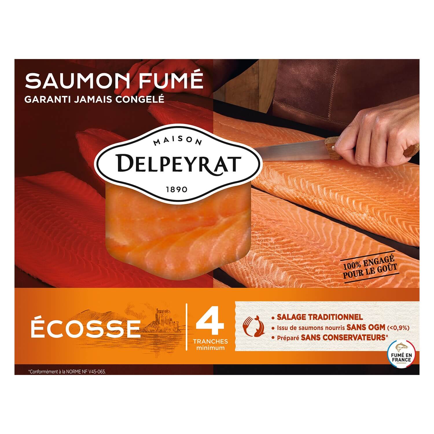 Filet de truite fumée 120 g