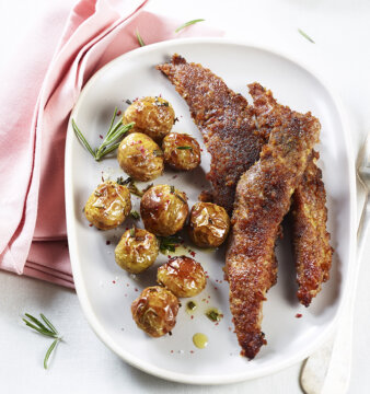 recette aiguillettes de canard en chapelure de pain d'épices