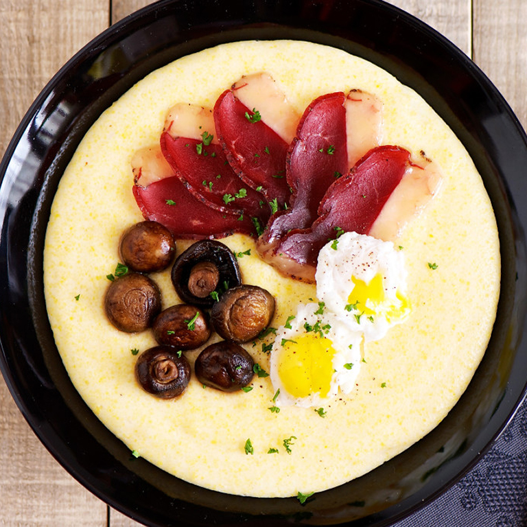 recette polenta au magret de canard et champignons