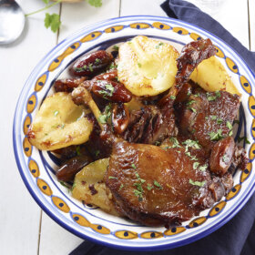 recette tajine de canard aux dattes et aux poires