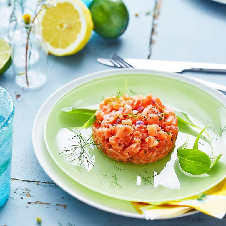 recette tartare de saumon